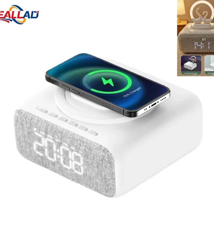 Wireless Bluetooth 5.0 Speaker Multi-functional Mobile Phone Wireless Charging Creative Swan Night Light Bluetooth Audio Player